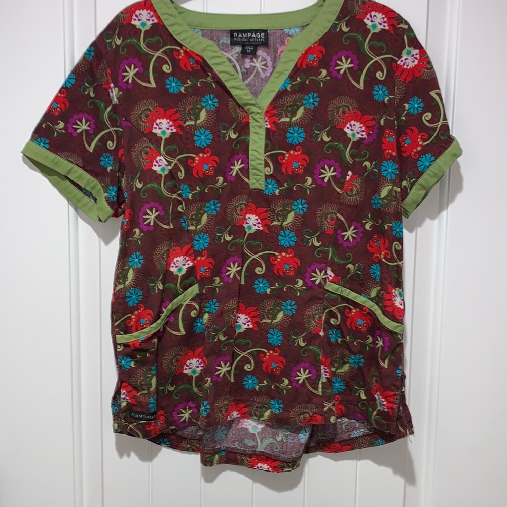 Rampage medical apparel scrub top